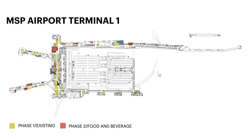 msp airport terminal 1 map - maping resources