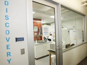 Adaptive Biotechnologies Chad Robins and his older brother Harlan Robins, are pictured in their company's swank newly expanded headquarters in the Eastlake neighborhood of  Seattle, Wash