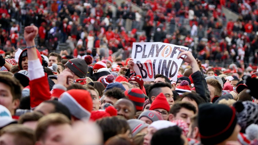 Ohio State fans found ways to celebrate despite empty stadium