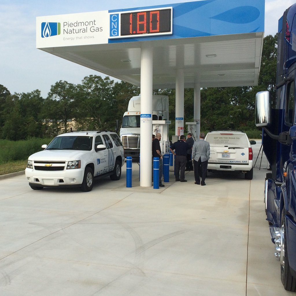 Piedmont Natural Gas opens new natural gas fueling station for vehicles on  I-40 corridor