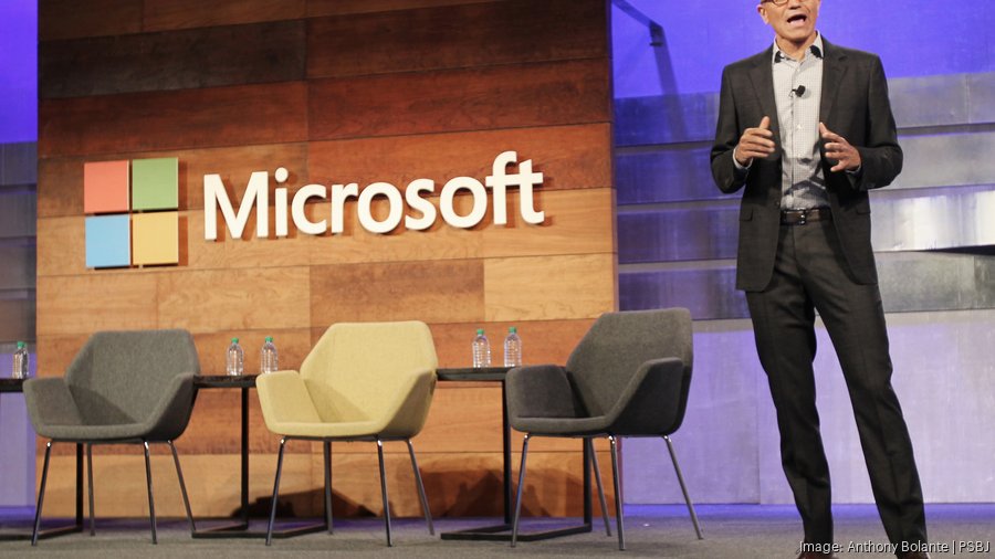Microsoft's annual shareholders meeting at the Meydenbauer Center in
