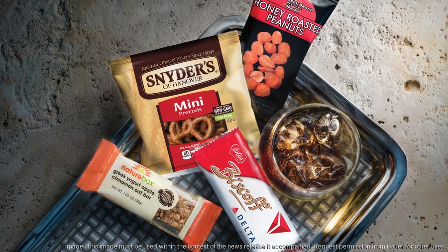 Delta Air Lines snack line up