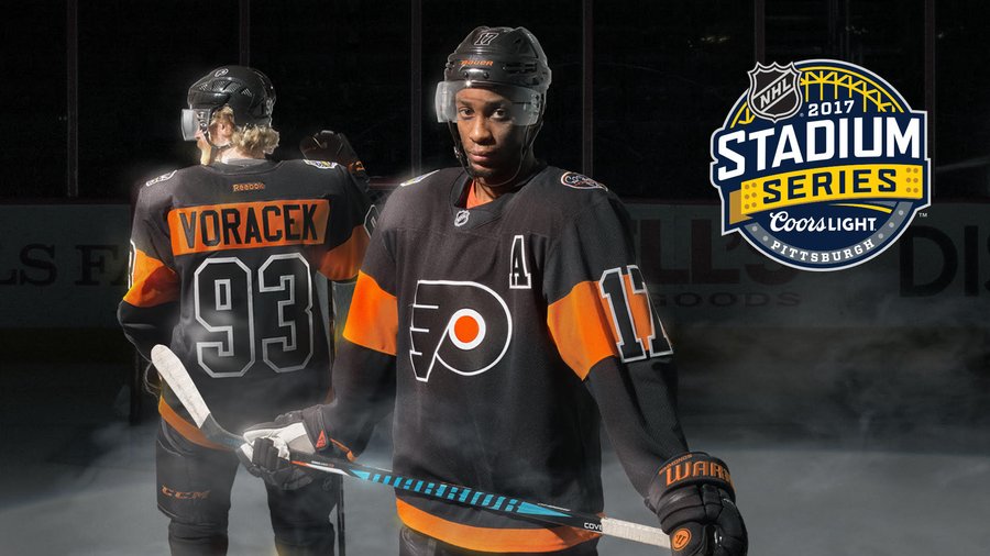 Flyers black stadium series on sale jersey