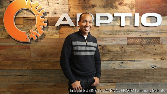 Sunny Gupta, chief executive officer of Apptio, is pictured in his company's headquarters in Bellevue, Wash.