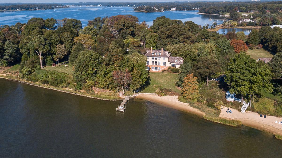 Annapolis estate with private beach, pier lists for 6.9M (Photos