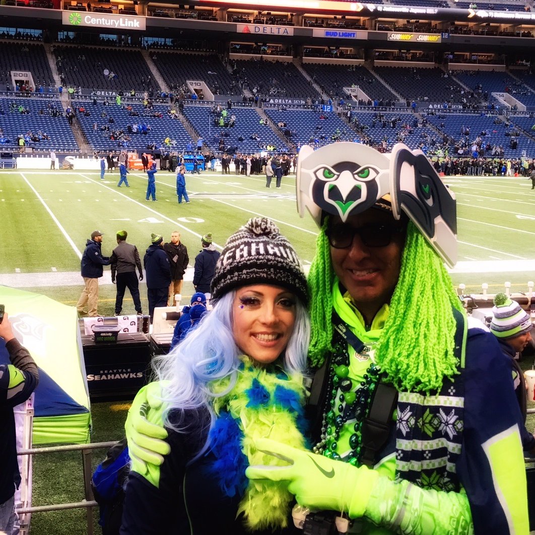 Photos: Hawks fans travel to Carolina on Alaska's Russell Wilson