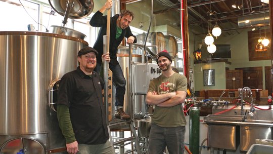 Great Notions Brewing owners Andy Miller Paul Reiter Jame Dugan