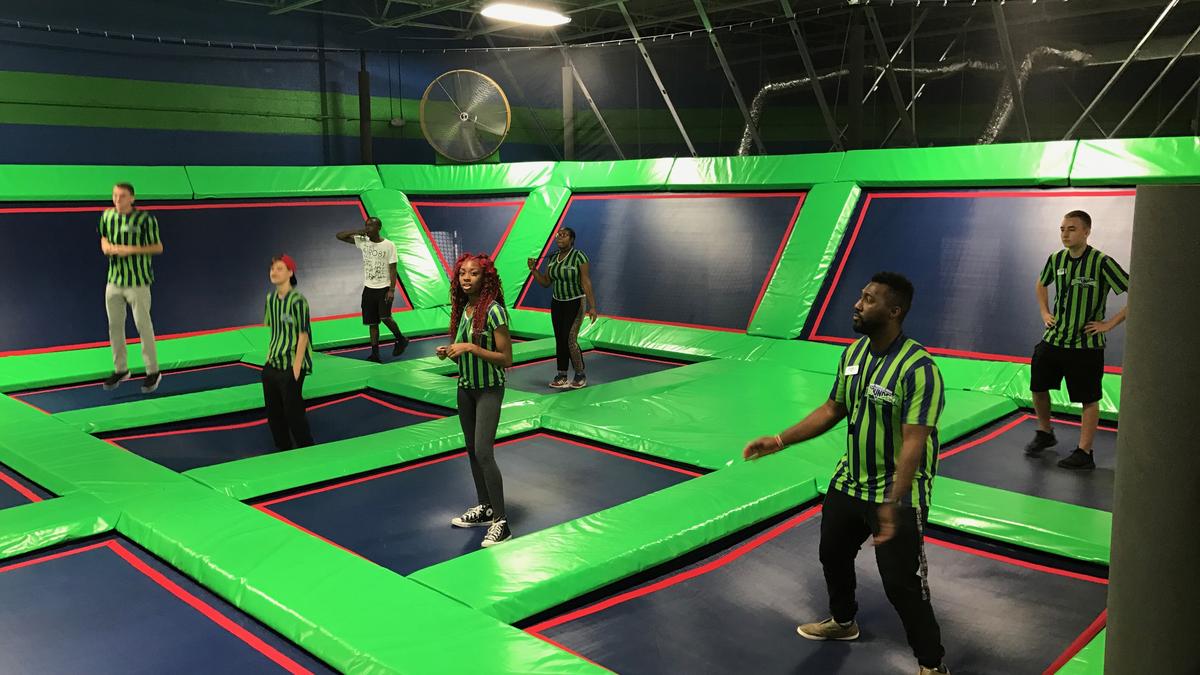 Trampoline indoor near outlet me