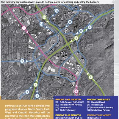 Driving directions to Braves 9 (B9) Truist Park, 900 Circle 75