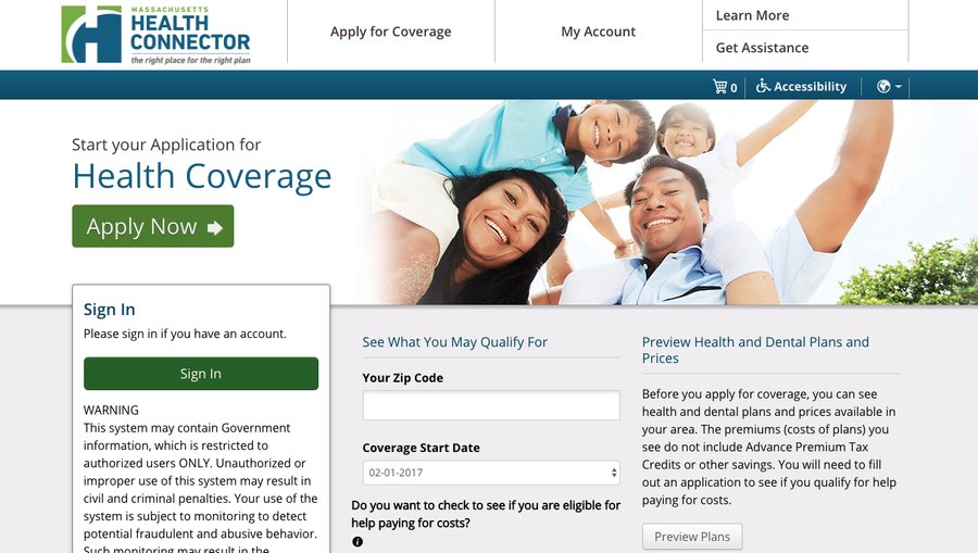 Massachusetts says online insurance market Health Connector is safe