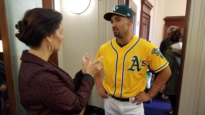 70s Oakland A's Yellow MLB Faded Jersey