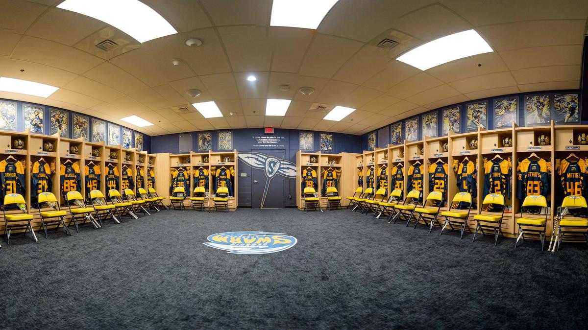 Exclusive First Look Swarm unveils new locker room (SLIDESHOW