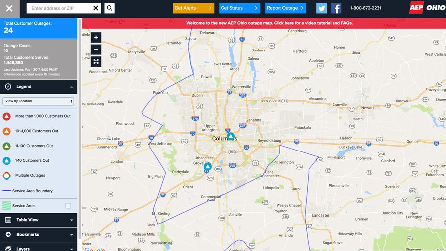 How do I find out where the power is out? AEP puts information online ...