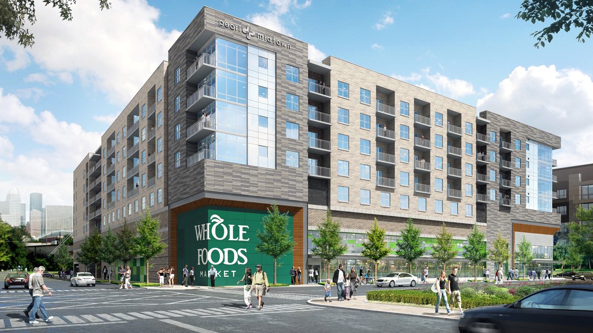 Whole Foods and Morgan Group's apartment-grocery store project underway ...