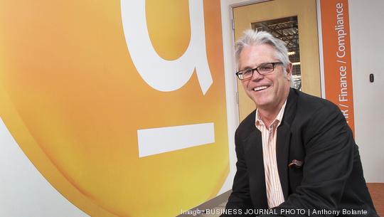 Scott McFarlane, CEO of Avalara, is pictured in his company's newly built headquarters on Bainbridge Island, Wash.