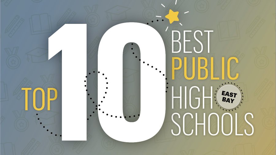 The top ten public high schools in the East Bay include, Miramonte High