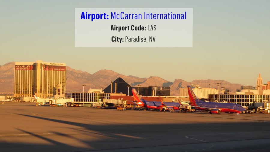 Travel Journal - LAS - McCarran International Airport - Las Vegas - Nevada,  US - IATA code LAS