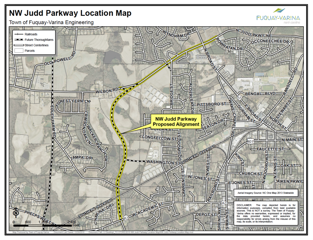 With $4.5M grant, final section of Fuquay-Varina's Judd Parkway on ...