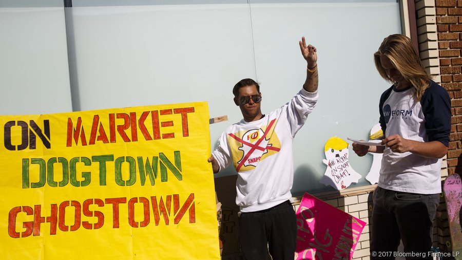 SNAPCHAT IPO PROTESTS