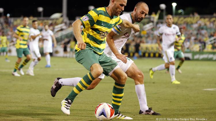 Former EPL player Joe Cole and the Tampa Bay Rowdies play the Rhinos