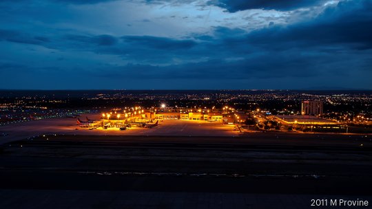 ABQ Sunport at night