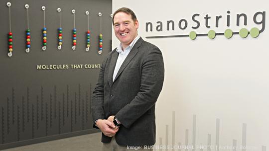 Nanostring CEO Brad Gray is pictured in the labs at his company's headquarters in South Lake Union in Seattle, Wash.