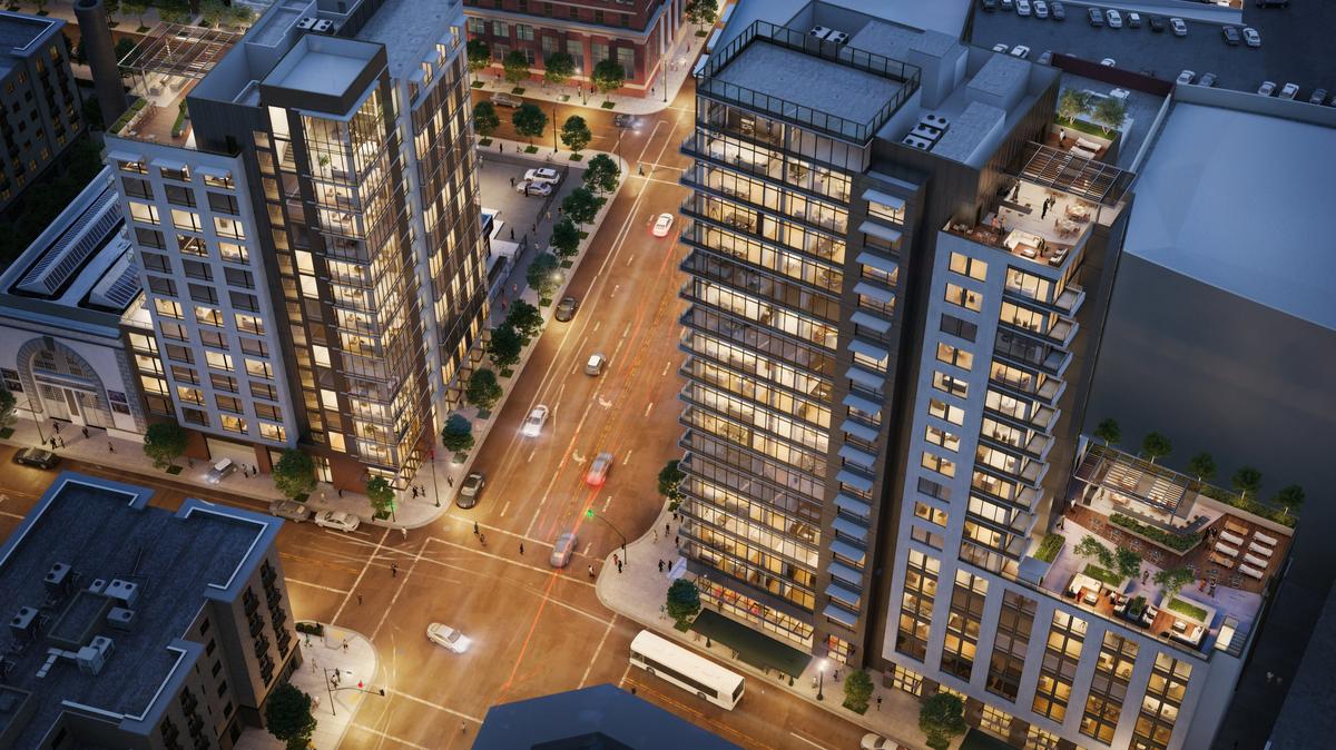 Lane Partners proposes two Oakland residential towers a block from Uber