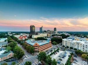 Downtown Raleigh Twilight, North Carolina