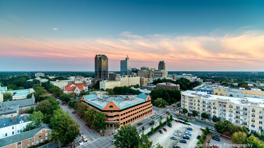 Downtown Raleigh Twilight, North Carolina