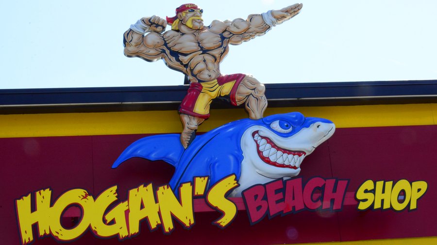 hogan's beach dress code Hogan's Beach Shop Andre and Hulk Hogan Short-Sleeve Unisex T-Shirt