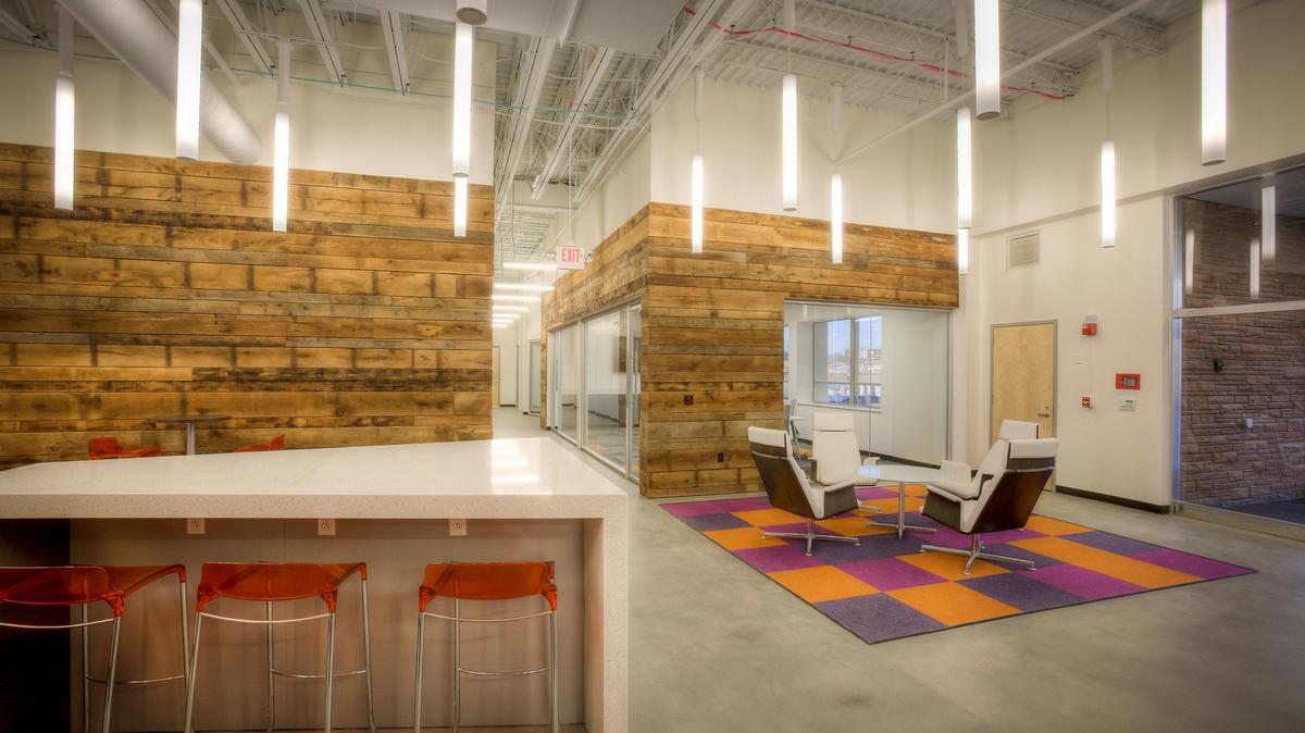 Coolest office spaces Walk along ‘Main Street’ at United Bags’ Creve