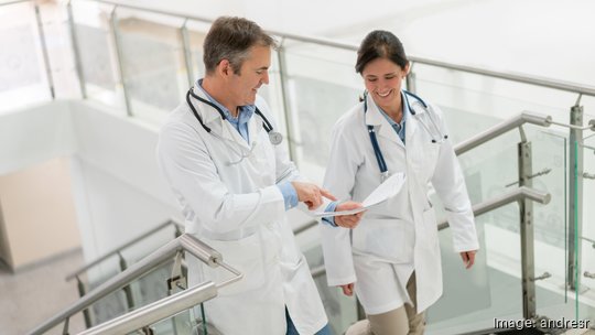 Doctors working at the hospital