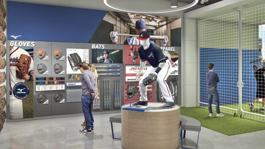 EXCLUSIVE FIRST LOOK Mizuno to house first U.S. retail store at Atlanta Braves development SLIDESHOW Atlanta Business Chronicle