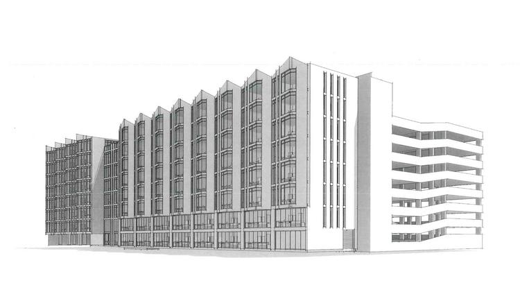 Apartment Building Agreement view on long would bring 8-story apartment building downtown near Apartment Building Agreement view on long would bring 8-story apartment building downtown near