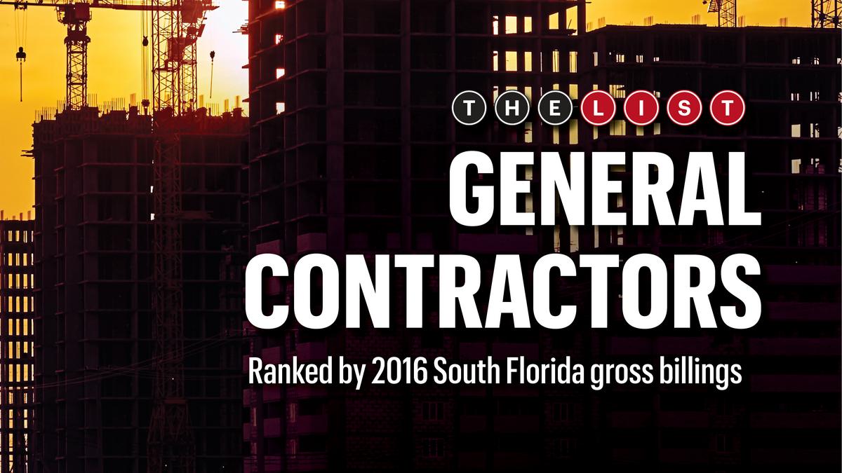 The List: General Contractors - South Florida Business Journal