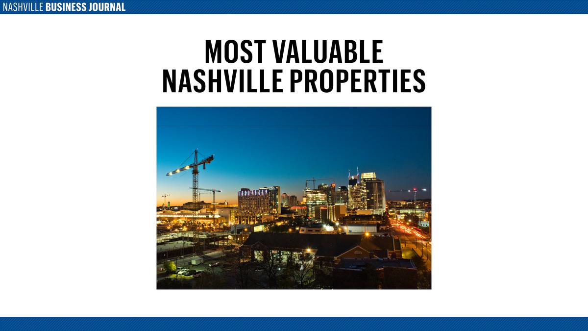 Sticker shock Here are the 20 most valuable properties in Nashville