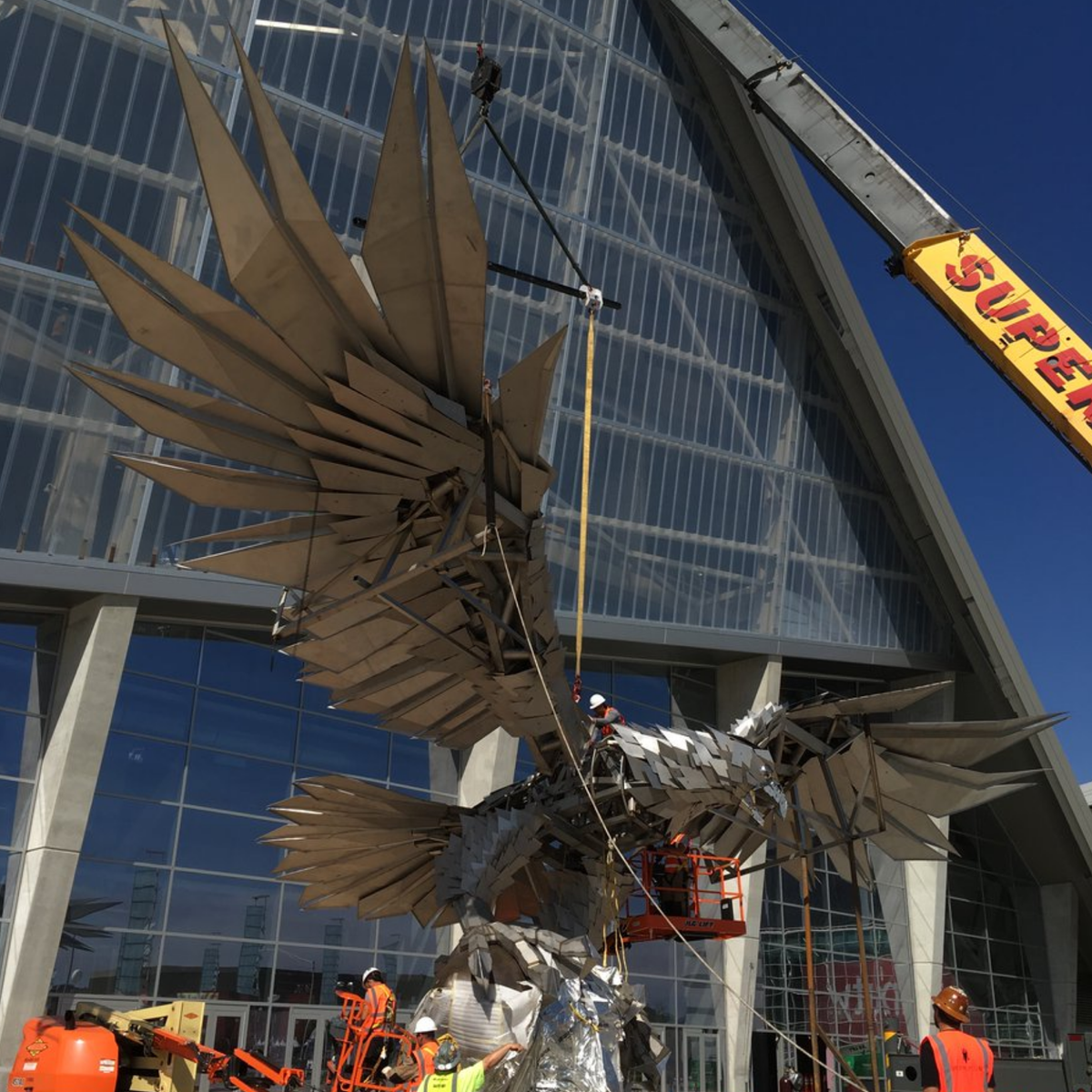 A Bird's-Eye View Of Mercedes-Benz Stadium, Atlanta's Epic NFL Wonderplex