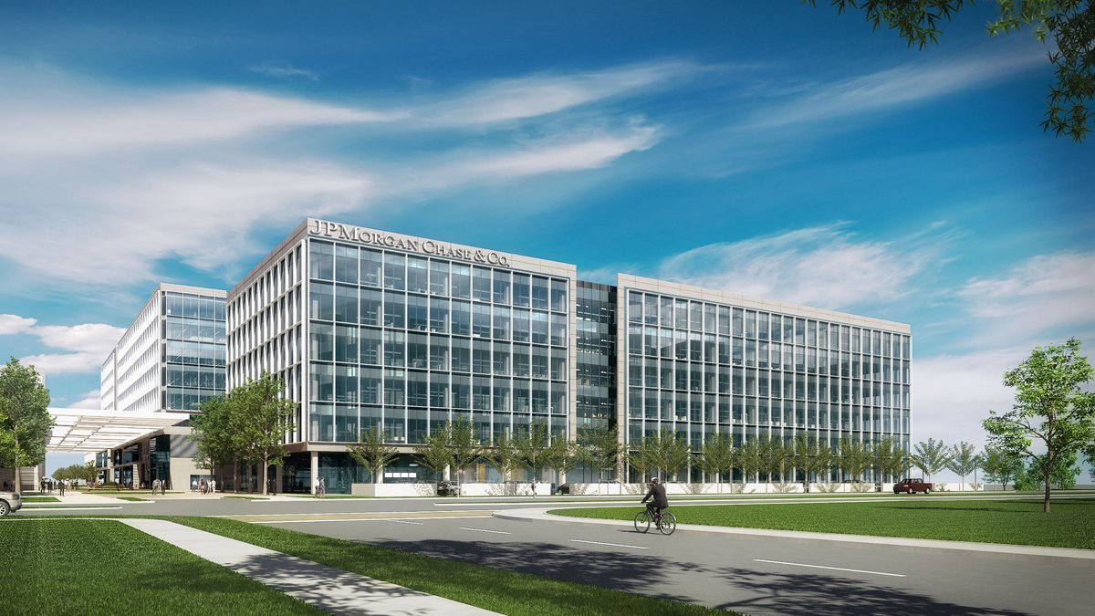 JPMorgan Chase's 1M SF regional campus in Plano's Legacy West reaches a ...