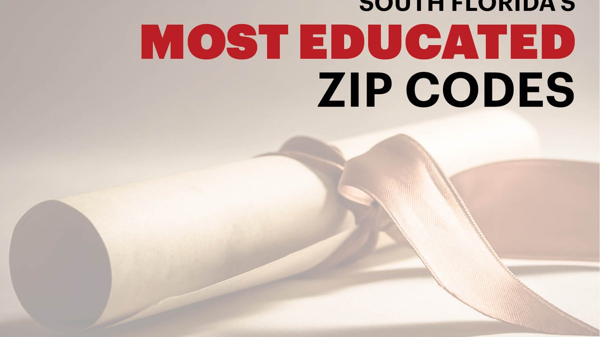 South Floridas Most Educated Zip Codes South Florida Business Journal 5811