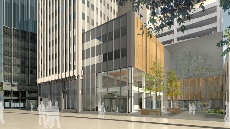 Minneapolis Rsm Plaza Will Add Atrium Park After Barnes Noble