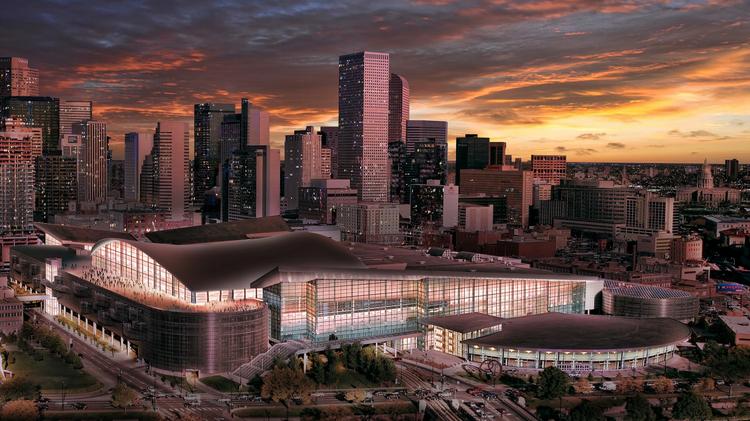Denver City Council Sends Hotel Tax To Expand Convention Center A Rendering Showing The Expanded Colorado Convention Center