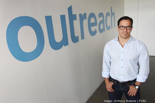 Outreach CEO Manny Medina at his company's headquarters in Fremont,  Seattle, Wash.