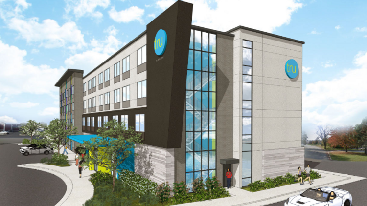 Independence Lodging Inc. is hoping to break ground on this $10 million, 93-room Tru by Hilton hotel in early 2018.
