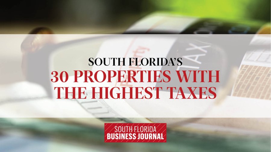 Highest tax bills in South Florida, according to