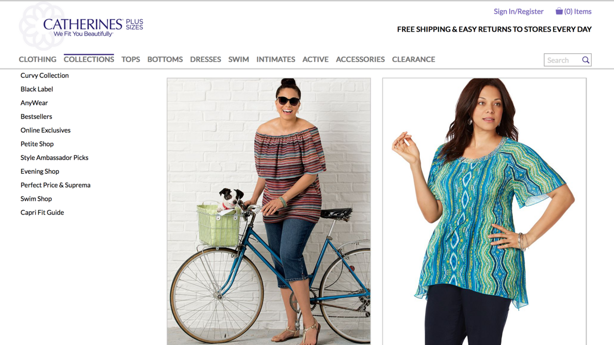 Catherines clothing store outlet website