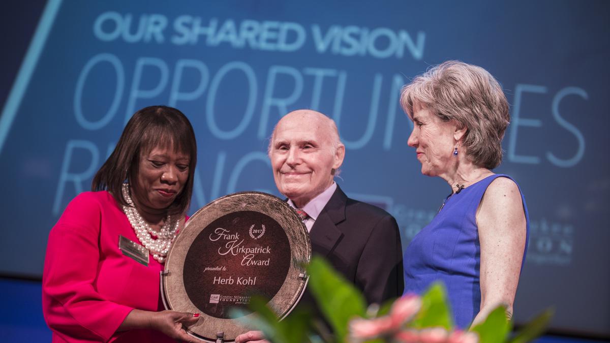 Herb Kohl, Thelma Sias honored by Greater Milwaukee Foundation