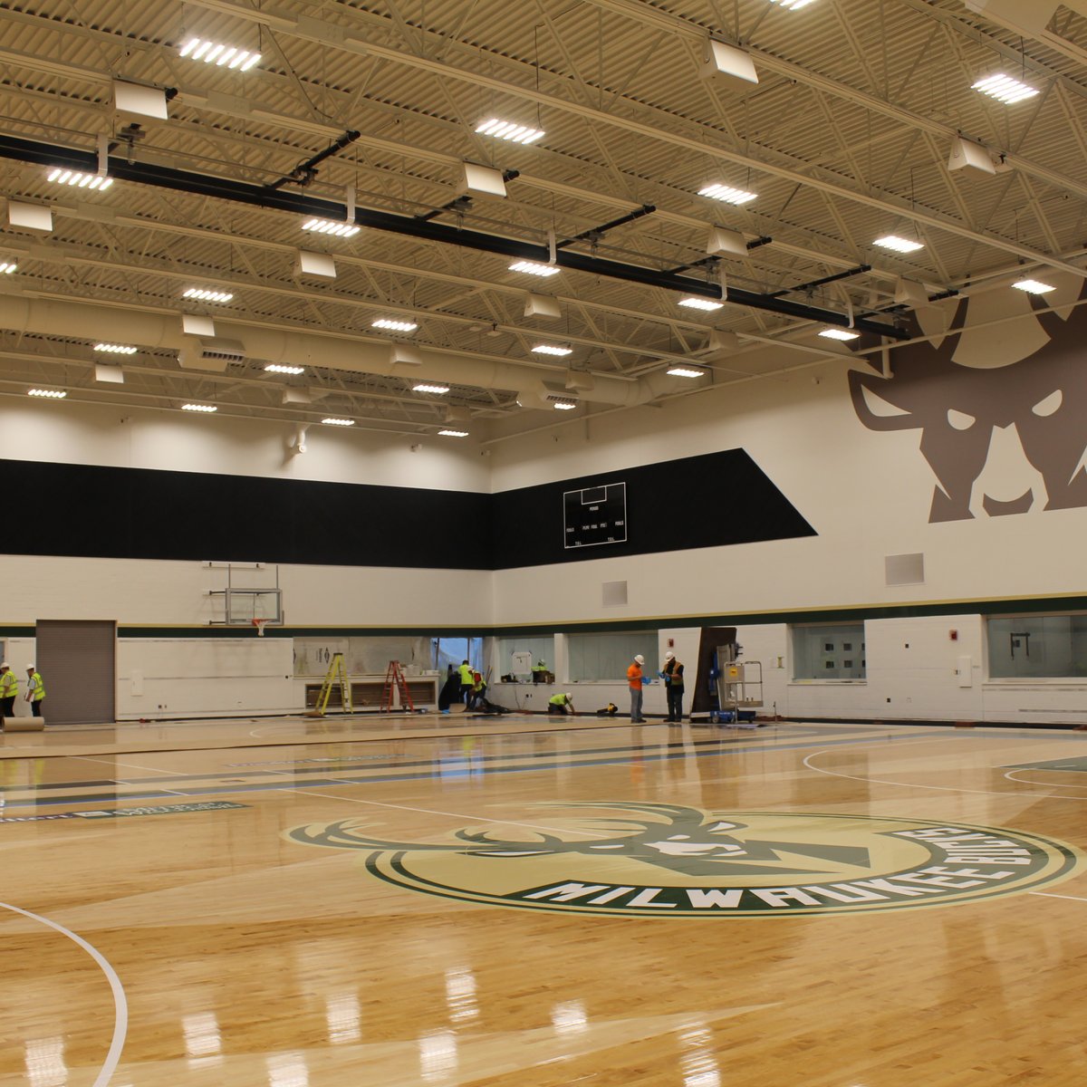 The Milwaukee Bucks are back on practice court in Orlando after