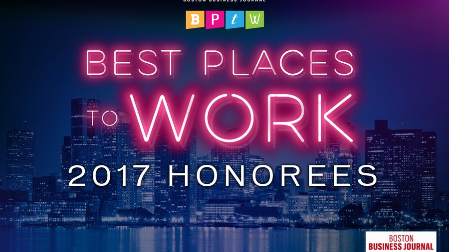 Meet the Boston Business Journal&rsquo;s 2017 Best Places to Work 