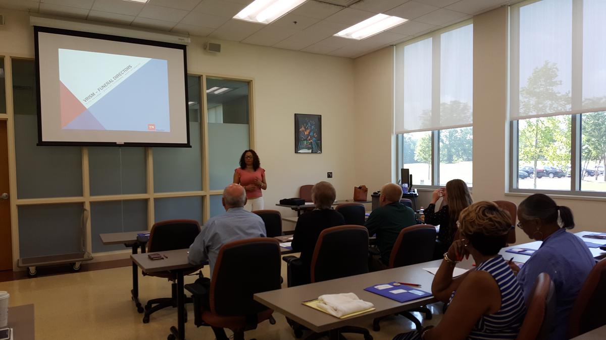 Memphis area funeral directors embalmers and medical examines train