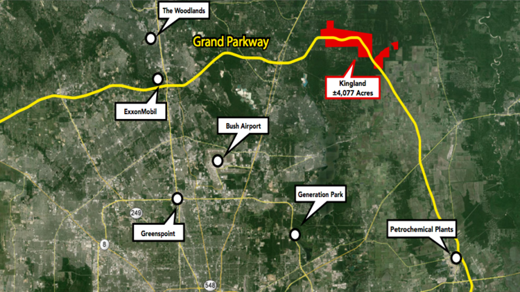 Grand Parkway Segment H Map Castle Hill Partners Lists Land Near Grand Parkway In Houston - Houston  Business Journal